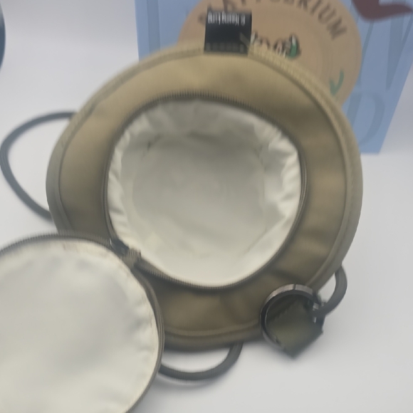 Fall In Wild Labubu Cactus Embroidered Olive Green Hat Crossbody (NIB)✨️ - Picture 8 of 10